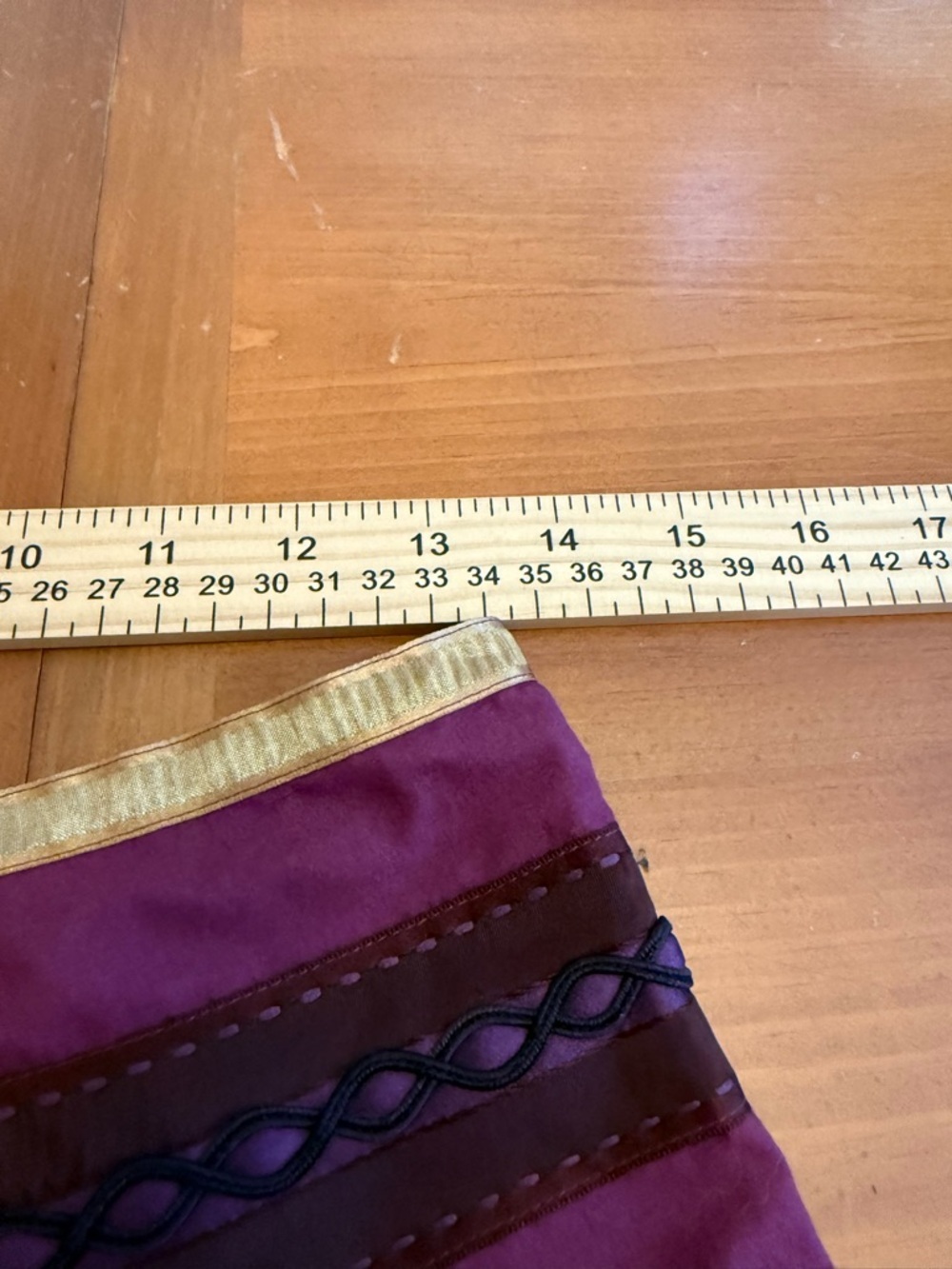 Vintage Style Multico Striped A-line Skirt S Ribbon Trim Embroidery A-Line - Picture 5 of 8
